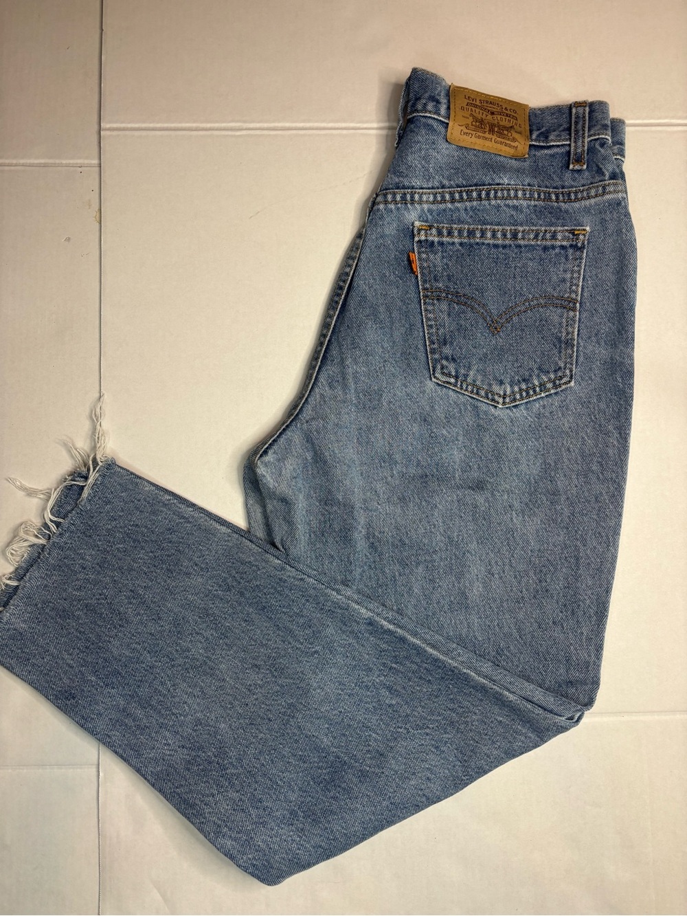 Vintage Orange Tab Levis 631 - High Rise Womens size 30 Made in Canada Mom Jean